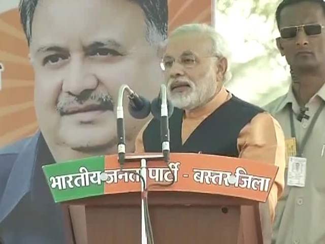 Nitish Kumar an arrogant Chief Minister, says Narendra Modi in Chhattisgarh
