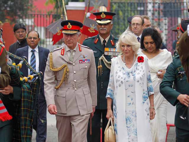 Prince Charles, wife Camilla visit military academy in Dehradun