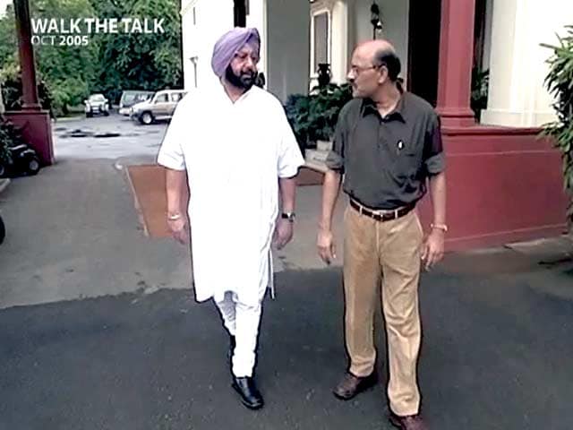 Video : Walk The Talk: Amarinder Singh (Aired: October 2005)