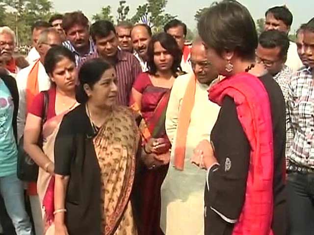 "Is Rahul angry young man or social activist?" Sushma Swaraj to NDTV
