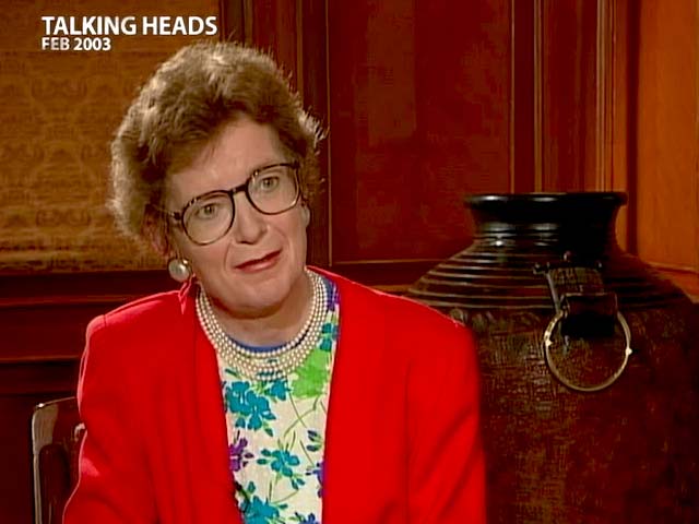 Video : Talking Heads with Mary Robinson (Aired: February 2003)