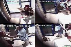Caught on CCTV: woman attacked with machete at Bangalore ATM Caught on CCTV: woman attacked with machete at Bangalore ATM