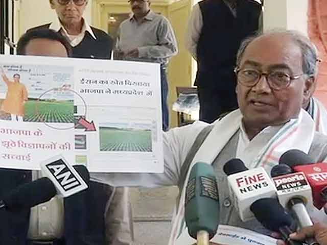 दिग्विजय ने उठाए शिवराज के विज्ञापनों पर सवाल