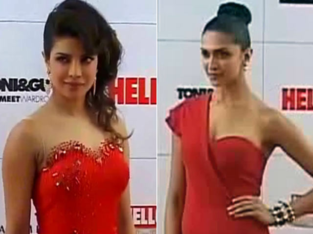 Bollywood actresses choose red at Hello! Awards