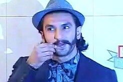 Ranveer gets his moustache shaved Ranveer gets his moustache shaved