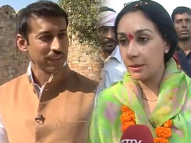 Video : BJP's star power: The Olympian and the princess