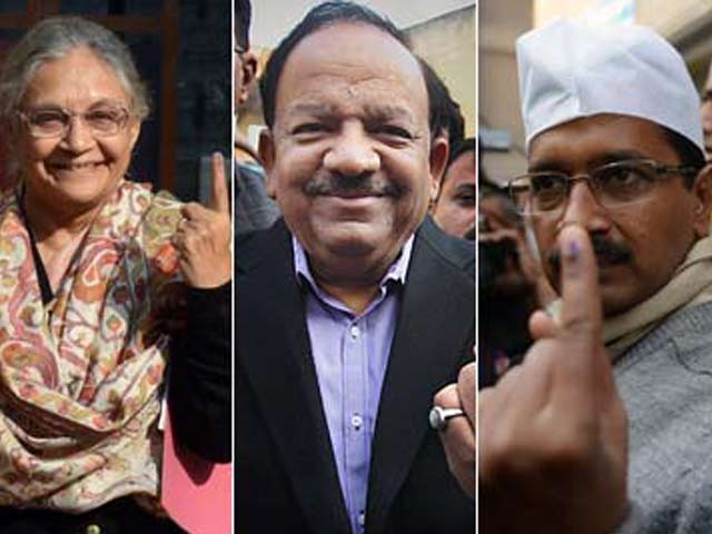 Delhi polls: Sheila looks for fourth term, Kejriwal makes debut