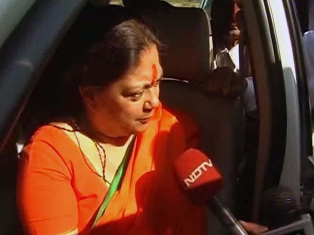 Video : Narendra Modi a huge factor in landslide win: Vasundhara Raje