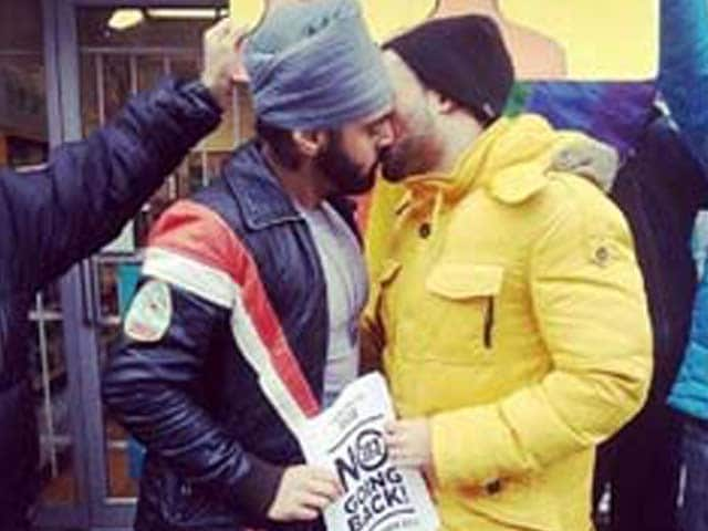 Hot indian gay men kissing