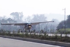4-seater plane lands on national highway in Madhya Pradesh 4-seater plane lands on national highway in Madhya Pradesh