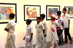 An exhibition of paintings on Sachin An exhibition of paintings on Sachin