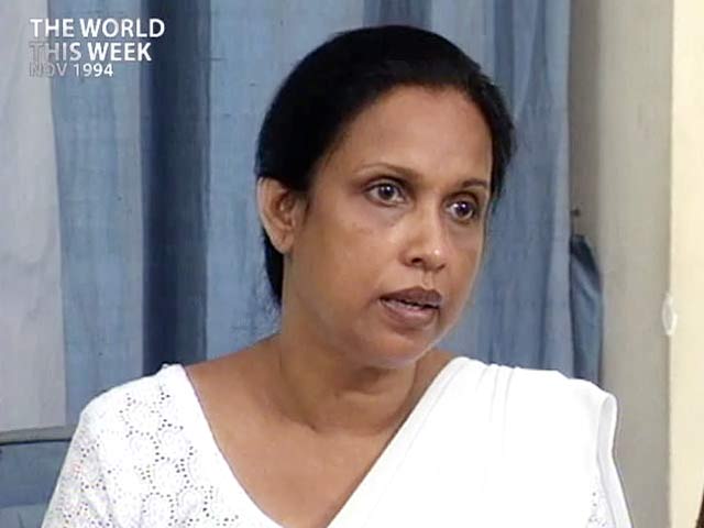 The World This Week: Sri Lanka gets a new President (Aired: November 1994)