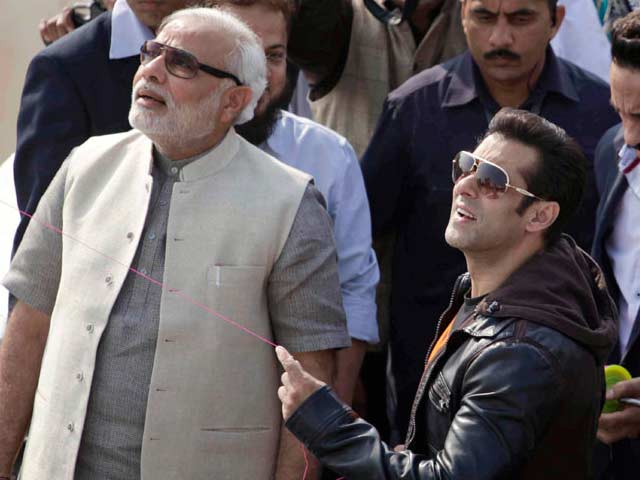 जब सलमान खान ने नरेंद्र मोदी के साथ उड़ाई पतंग...