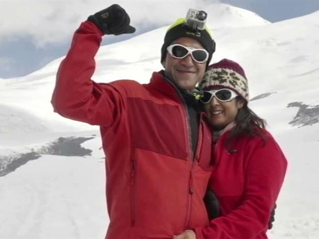 Soaring love: Indian couple set sights on climbing seven mountains