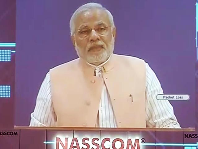 ई-गवर्नेंस समस्याओं को सुलझाने में सबसे कारगर : नैसकॉम के कार्यक्रम में नरेंद्र मोदी