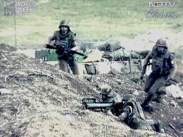 The World This Week: West threatens military action in Bosnia (Aired: July 1995)