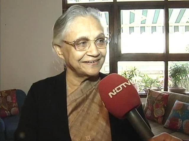 Video : Not retiring from politics: Sheila Dikshit