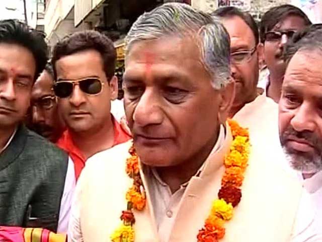 On General VK Singh's campaign trail in Ghaziabad