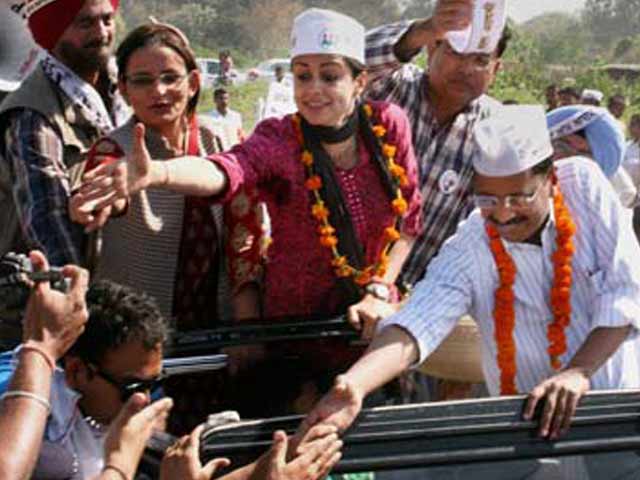 Arvind Kejriwal campaigns for Gul Panag in Chandigarh