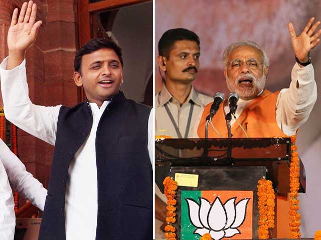 Akhilesh Yadav-Narendra Modi 'cat'fight