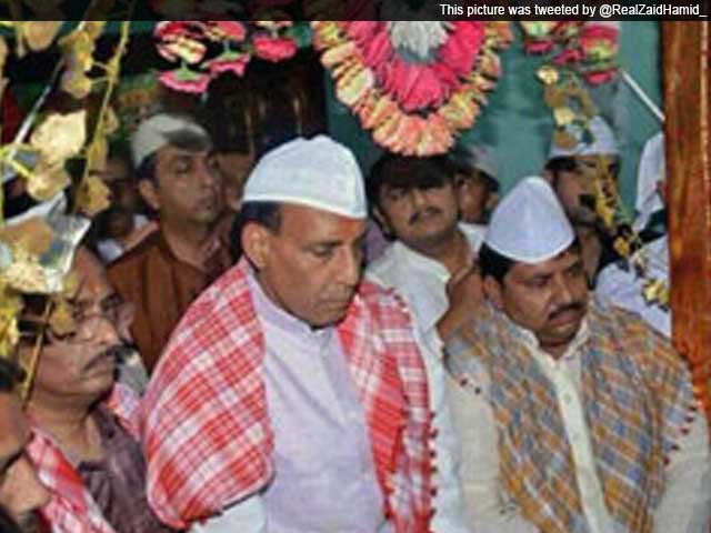 Traditional 'topi', clerics meeting: Rajnath Singh seeks Vajpayee legacy