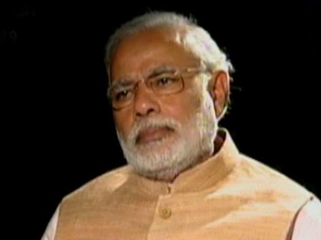 Modi sidesteps apology for riots, says Congress must account for sins first