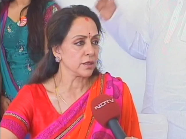 Watch: Send this Laxmi to Parliament, Hema Malini urges voters