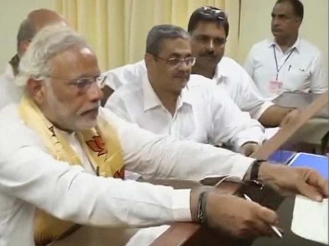 Narendra Modi files nomination papers in Varanasi