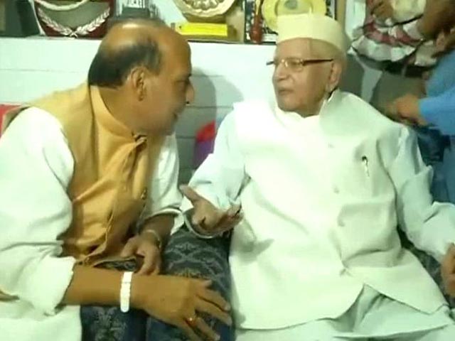 Congress veteran ND Tiwari endorses Rajnath Singh Congress veteran ND Tiwari endorses Rajnath Singh
