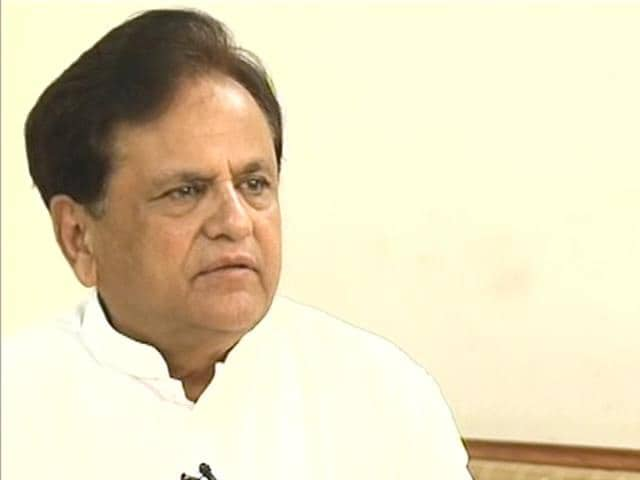 Video : 'Open to talks with like-minded parties to keep BJP at bay': Ahmed Patel