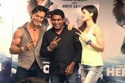 Tiger attempts some '<i>Heropanti</i>' with the ladies Tiger attempts some '<i>Heropanti</i>' with the ladies
