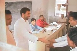 Rahul Gandhi Objects to Lotus Sketch in Amethi Polling Station Rahul Gandhi Objects to Lotus Sketch in Amethi Polling Station
