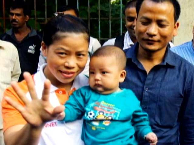 Mary Kom returns to boxing after third baby