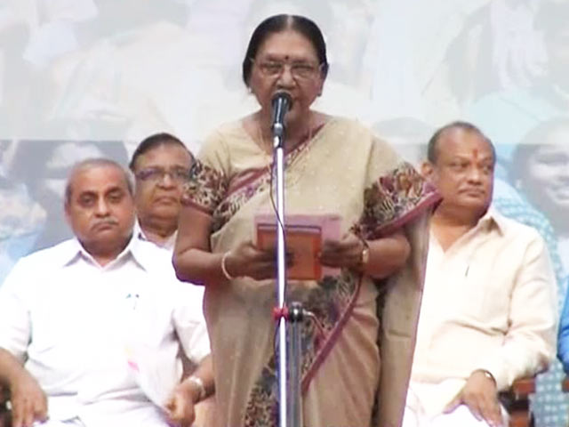 Anandiben Patel Takes Charge as Gujarat's First Woman Chief Minister
