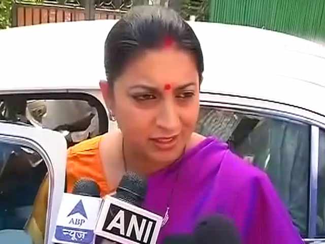 Video : 'Judge Me By My Work': Smriti Irani's First Response To Controversy Over Her Education