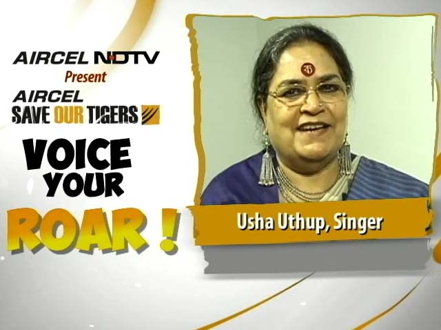 Usha Uthup Joins the Save Our Tigers Campaign