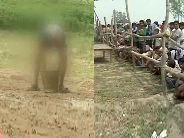 बच्चों से मजदूरी करवा तैयार किया मायावती के लिए हेलीपैड