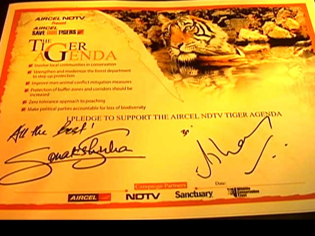 The Launch Of the Signature Drive to Save Our Tigers
