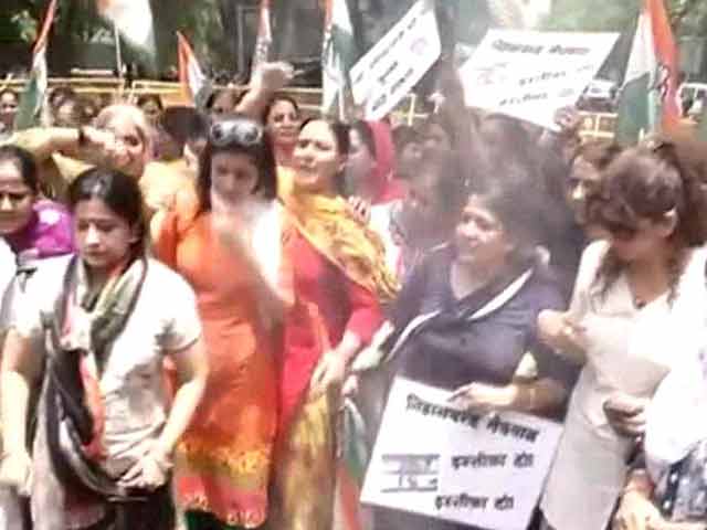 BJP Confronts Congress Protesters Over Minister Accused of Rape