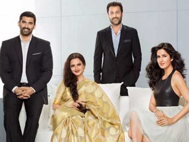 Katrina Kaif and Rekha Working Hard for <i>Fitoor</i>