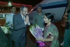 Sushma Swaraj on 2-Day Visit to Bangladesh, Teesta, Land Boundary Top of Agenda Sushma Swaraj on 2-Day Visit to Bangladesh, Teesta, Land Boundary Top of Agenda
