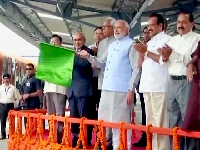 In First Visit to J&K, PM Modi Flags Off Key Train for Pilgrims