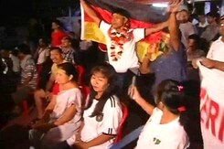Indian Fan Buries Whiskey For German Win Indian Fan Buries Whiskey For German Win
