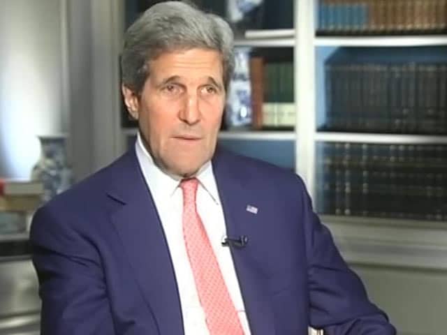 Video : Watch: Don't Know that Israel Bombed a School - John Kerry to NDTV