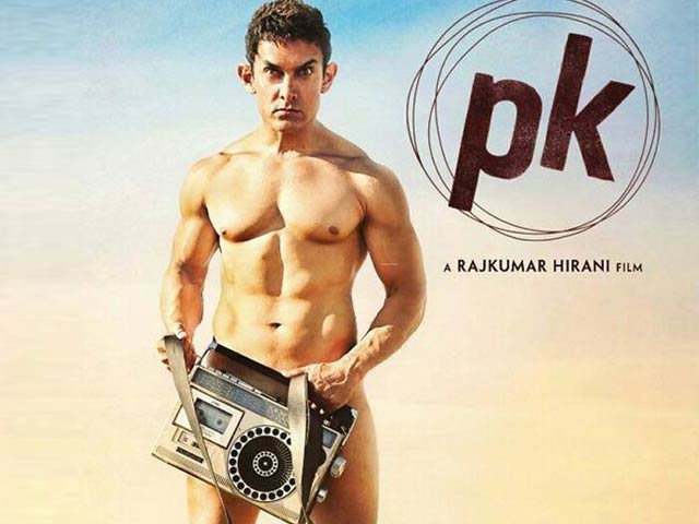 Aamir Switches Clothes for a Radio in <i>PK</i> Poster