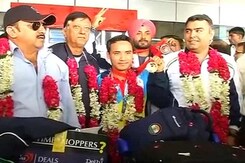CWG 2014: Indian Shooters Return Home to Warm Reception CWG 2014: Indian Shooters Return Home to Warm Reception