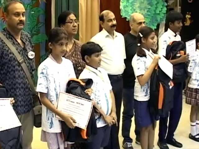 बच्चों ने पेटिंग्स के जरिये दिए बाघ बचाने के संदेश