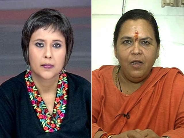 Top Court Reprimand Not Directed at Us: Uma Bharti to NDTV
