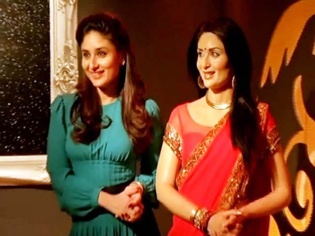 Kareena Kapoor Restyles Her Wax Figure in <i>RA.One</i> <i>Sari</i>