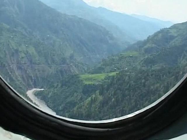 On Board an Air Force Helicopter's Mission in Flooded Kashmir